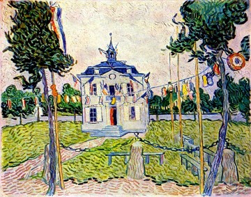 Ayuntamiento de Auvers el 14 de julio de 1890 Vincent van Gogh Pinturas al óleo